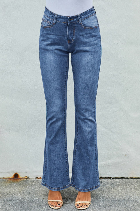 Wash Vintage Wide Leg Jeans