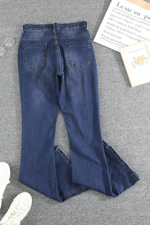 Wash Vintage Wide Leg Jeans