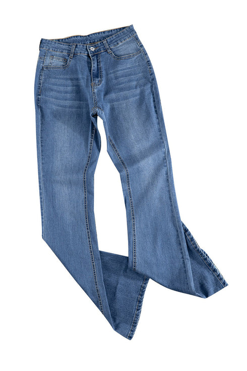 Wash Vintage Wide Leg Jeans