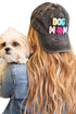Washed Cotton Dog Mama Embroidered Paw Print Baseball Cap