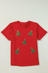 Washed Cotton Sequin Tree Graphic Tee
