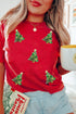 Washed Cotton Sequin Tree Graphic Tee
