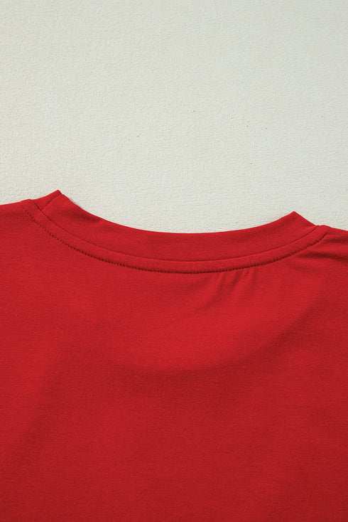 Washed Cotton Sequin Tree Graphic Tee