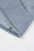 Washed Denim High Waist Loose H Line Mini Dress