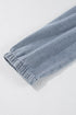 Washed Denim High Waist Loose H Line Mini Dress