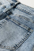 Washed High Rise Button Zip Fly Wide Leg Jeans