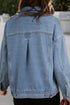Washed Oversize Pocketed Denim Jacket