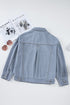 Washed Oversize Pocketed Denim Jacket