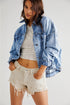 Washed Oversize Pocketed Denim Jacket