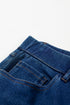 Washed Stretchy Knit Denim Multiple Pocket Straight Leg Jeans
