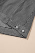 Washed Striped Pattern Casual Pocketed Denim Jacket