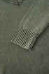Washed Texture Exposed Seam V Neck Sweater