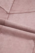 Washed Tiered Patchwork Drawstring Wide Leg Pants