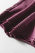 Washed Tiered Patchwork Drawstring Wide Leg Pants