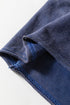 Washed Tiered Patchwork Drawstring Wide Leg Pants