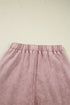 Washed Tiered Patchwork Drawstring Wide Leg Pants