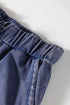Washed Tiered Patchwork Drawstring Wide Leg Pants