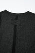 Washed Waffle Knit Buttoned Neckline Casual Long Sleeve Top