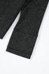 Washed Waffle Knit Buttoned Neckline Casual Long Sleeve Top