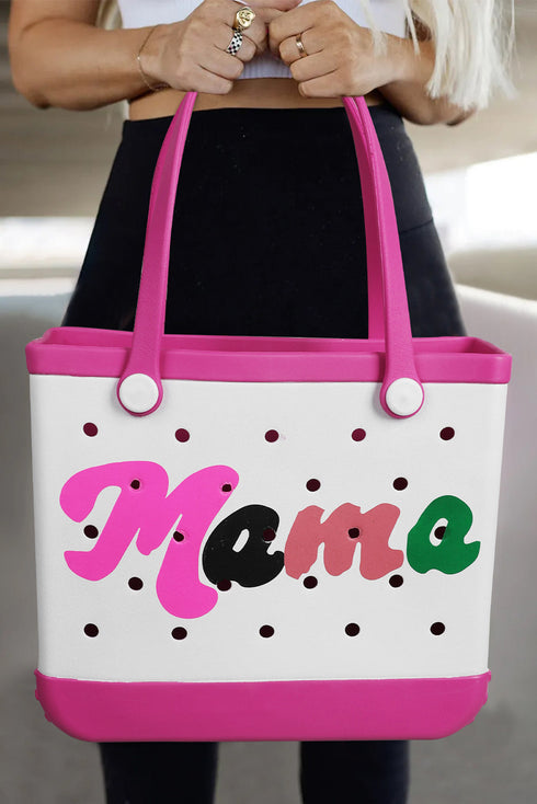 Waterproof Perforated EVA Mama Detail Tote Bag