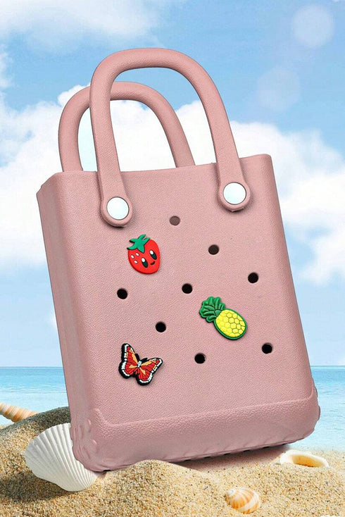 Waterproof Perforated EVA Rubber Open Top Beach Travel Tote