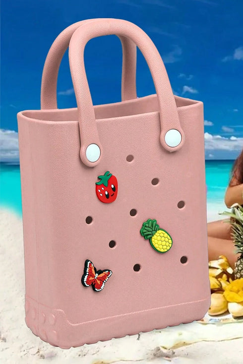 Waterproof Perforated EVA Rubber Open Top Beach Travel Tote