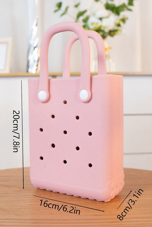 Waterproof Perforated EVA Rubber Open Top Beach Travel Tote