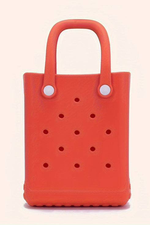 Waterproof Perforated EVA Rubber Open Top Beach Travel Tote