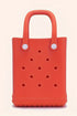 Waterproof Perforated EVA Rubber Open Top Beach Travel Tote