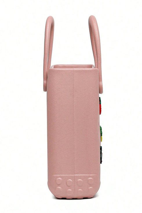 Waterproof Perforated EVA Rubber Open Top Beach Travel Tote