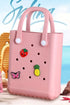 Waterproof Perforated EVA Rubber Open Top Beach Travel Tote