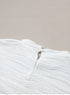 Wavy Textured Mock Neck Cap Sleeve Stretch Top