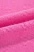 Wavy Textured Puff Sleeve High Neck Pullover Sweater