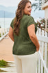 Wavy Textured Solid Minimalist Stretch Tee
