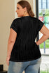 Wavy Textured Solid Minimalist Stretch Tee