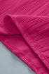 Wavy Textured Solid Minimalist Stretch Tee