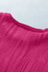Wavy Textured Solid Minimalist Stretch Tee
