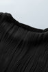 Wavy Textured Solid Minimalist Stretch Tee