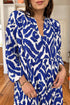 Western Abstract Geometric Printed Maxi Dress