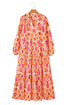 Western Abstract Geometric Printed Maxi Dress
