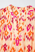 Western Abstract Geometric Printed Maxi Dress