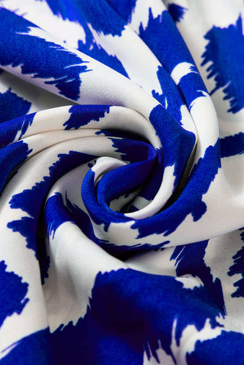 Western Abstract Geometric Printed Maxi Dress