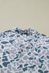 Western Abstract Print Polo Collar Short Set