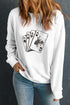 Western Aces Bronco Graphic Crew Neck Sweatshirt