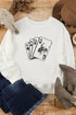 Western Aces Bronco Graphic Crew Neck Sweatshirt