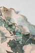 Western Allover Floral Print Sheer Long Sleeve Mesh Top