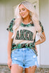 Western Amen Graphic Bleached Print Tee