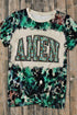 Western Amen Graphic Bleached Print Tee