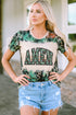Western Amen Graphic Bleached Print Tee
