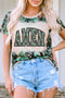 Western Amen Graphic Bleached Print Tee